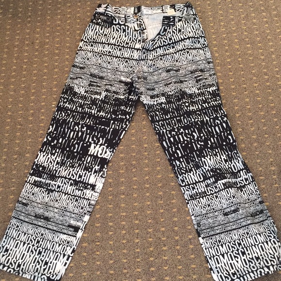 moschino pattern jeans